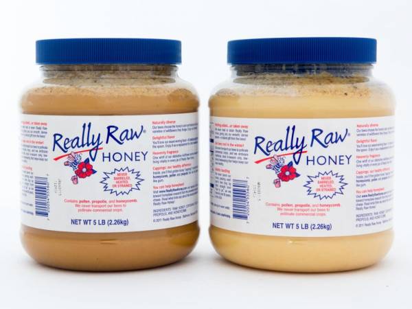 2 – 5 lb. Plastic Jars of Really Raw Honey